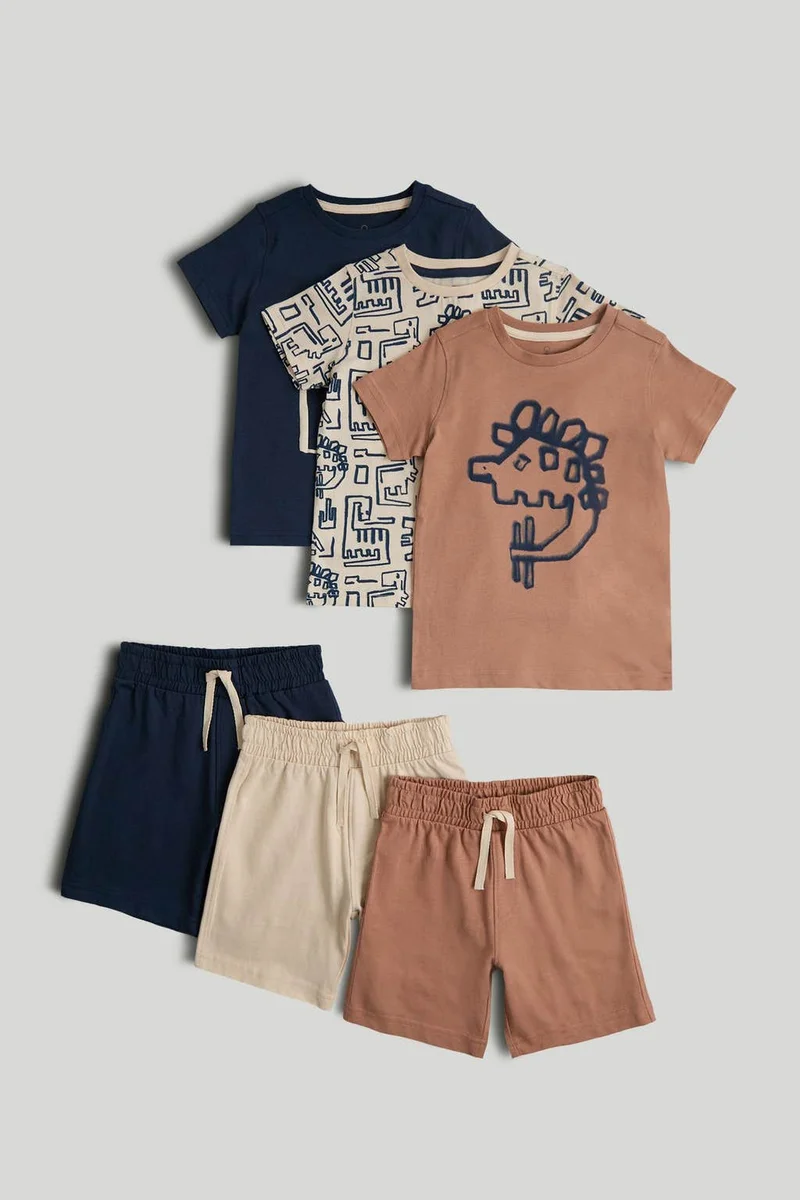 mothercare T-shirt and Shorts Outfit - 3 Pack